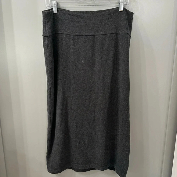 Eileen Fisher Dresses & Skirts - Eileen Fisher Skirt Jersey Knit Cotton Gray Skirt Size Large